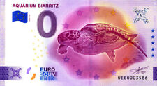 64 BIARRITZ Aquarium 10, Tortue, 2024, Billet Euro Souvenir