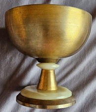Calice moderniste métal doré