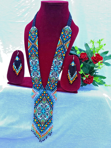 Collier perles rocaille - collier,