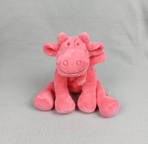 Peluche doudou vache lola rose - peluche,