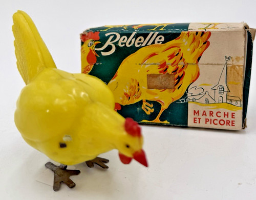 Poule animée mécanique - , en