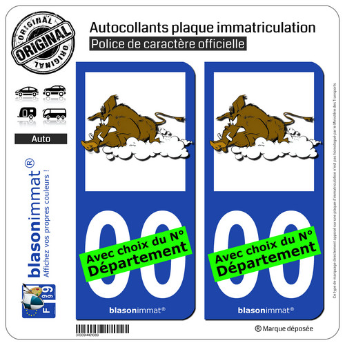 Stickers autocollant plaque - 2,