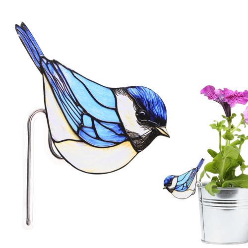 Piquet acrylique oiseau 7 - piquet,
