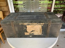 Antique Military Trunk WW1 Marked Nightingale RGT Artillery Châlons Champagne
