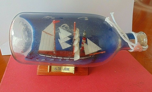Bouteille verre decorative - verre,