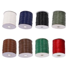 Collier cordon en cuir marron