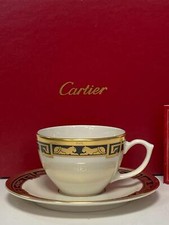 Vintage Cartier 1986 La Maison De L'art Deco Teacup & Saucer Set never used