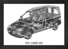 Opel Combo 2001 Framed Wall