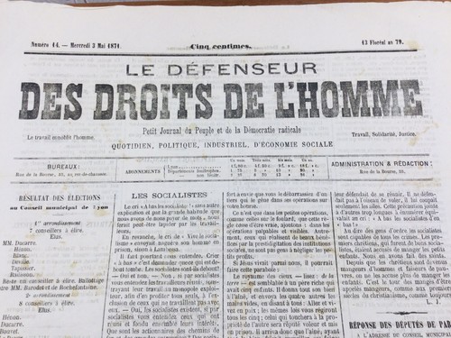 Commune lyon en 1871 - commune,
