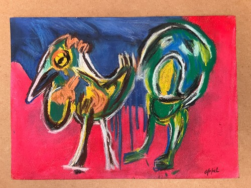 Dessin karel appel - sur, papier