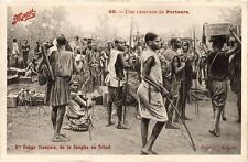 PC CHAD TCHAD CARAVAN OF ETHNIC TYPES CARRIERS (a53726)