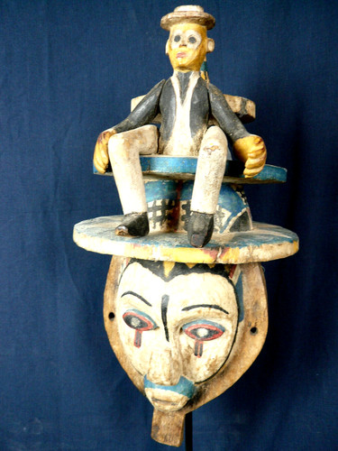 Ancien masque kholuka yaka - ancien,
