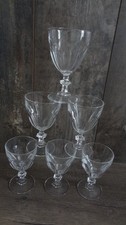 Lot de 6 verres à vin en cristal d'Arques modèle Rambouillet  ref 48