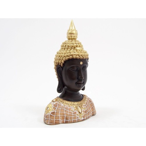Tete bouddha amelia noir et - bouddha,