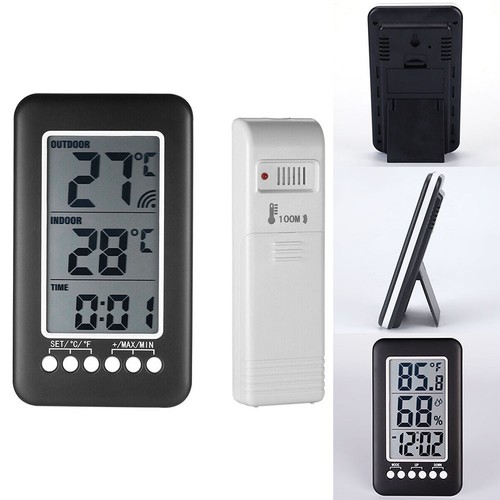 Thermomètre horloge sans - thermomètre,
