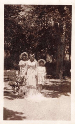 Ancienne photographie trio - photographie,