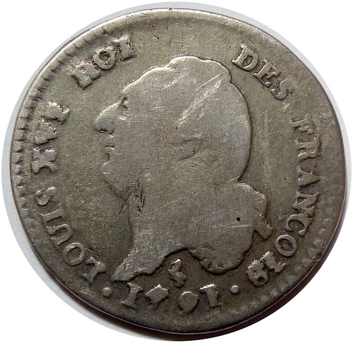 Louis xvi sols 1791 - 15, a