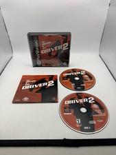 Driver 2 (Sony PS1) Black Label CIB w/REG CARD Discs Resurfaced Working MINT