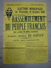 Affiche Armentières RPF De