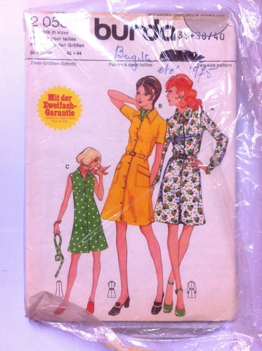 Patron burda 20530 robes - 1)patron, n°20530;