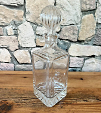 MAGNIFICENT water decanter, whiskey, cognac... white crystal chiseled refined decoration +
