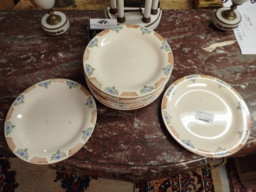 Assiettes plates service - 12,