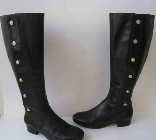 Nine west black leather gold - nine,