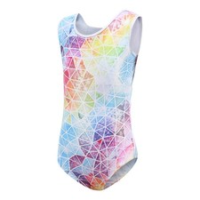 Justaucorps pour Filles, Gymnastique Rythmique Body  Wear Sans Manches Coloré
