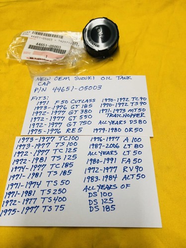 New oem suzuki oil - oem, cap