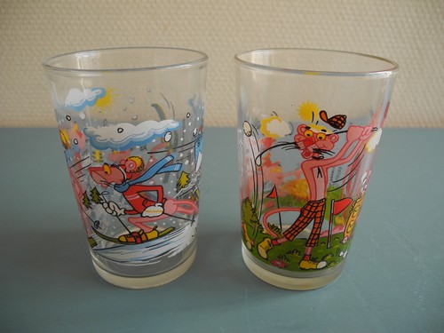 Duo verres panthère rose - la,