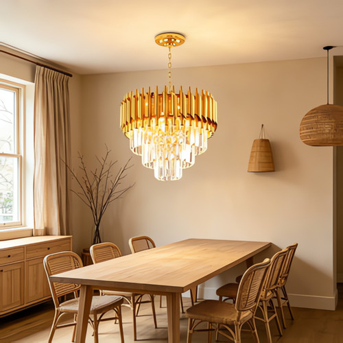 Lustre moderne cristal pour - lustre, en