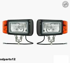 Lot De 2 Phares Avant 4 Fontions Homologué E20 12/24V Pour Tracteur Remorque