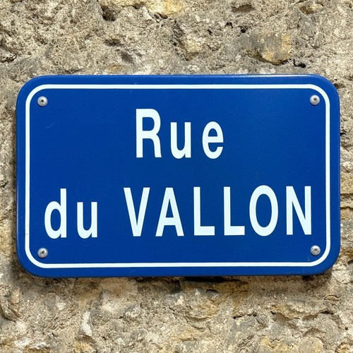 Plaque rue tôle - plaque,