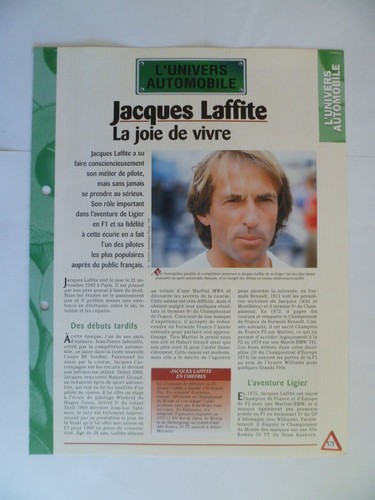Carte fiche auto - carte, jacques