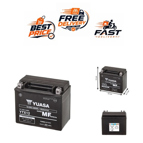 Batterie moto yuasa - yuasa, ytx12
