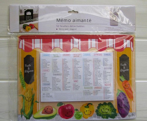 Mémo liste courses - liste,