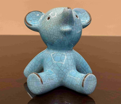 Figurine ours majolique - ours, en