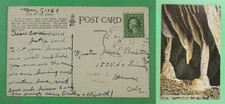 DR WHO 1923 DENVER & COMO RPO MANITOU COLORADO CAVES POSTCARD m03605
