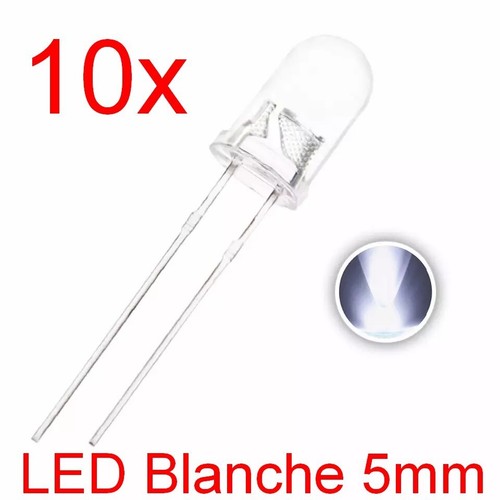 10x led blanche - 10x,