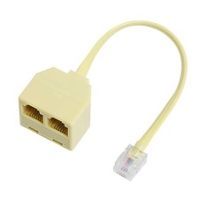 Adaptateurs de Câble Téléphonique avec Répartiteur de Prise RJ11 6P4C Convien...