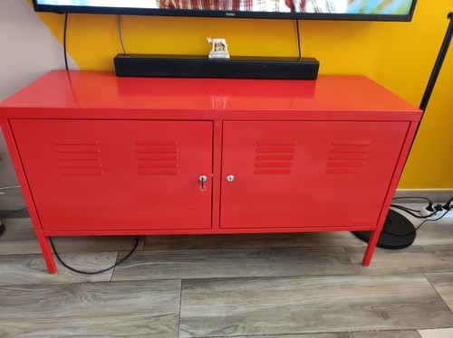 Meuble fer rouge grande - fer,