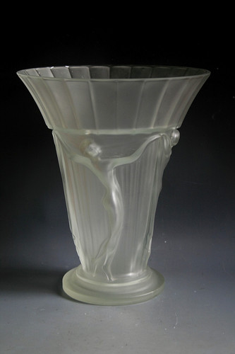 Ancien vase art deco verre - ancien,