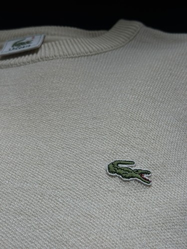 Pull lacoste beige col - pull,