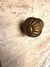 bouton ancien en laiton tiroir