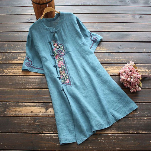 Chinois femme brodé robe - chinois,