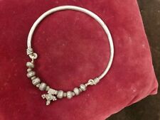 collier Touareg,argent et boules de bois argentées,D 14cm,P 112g