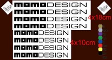 MOMO DESIGN STICKERS 8 pcs. STICKER TUNING CAR MOTORCYCLE HELMET