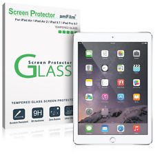 iPad 9.7, Pro 9.7, Air, Air 2 amFilm Tempered Glass Screen Protector (1 Pack)