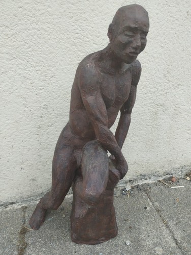 Statue terre cuite homme - statue,