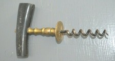 Antique Horn and Bronze Handle Corkscrew